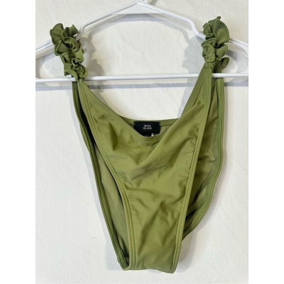 ASOS black bikini top and bottom plus an extra green bottom, size 12 & 14 - Picture 8 of 11